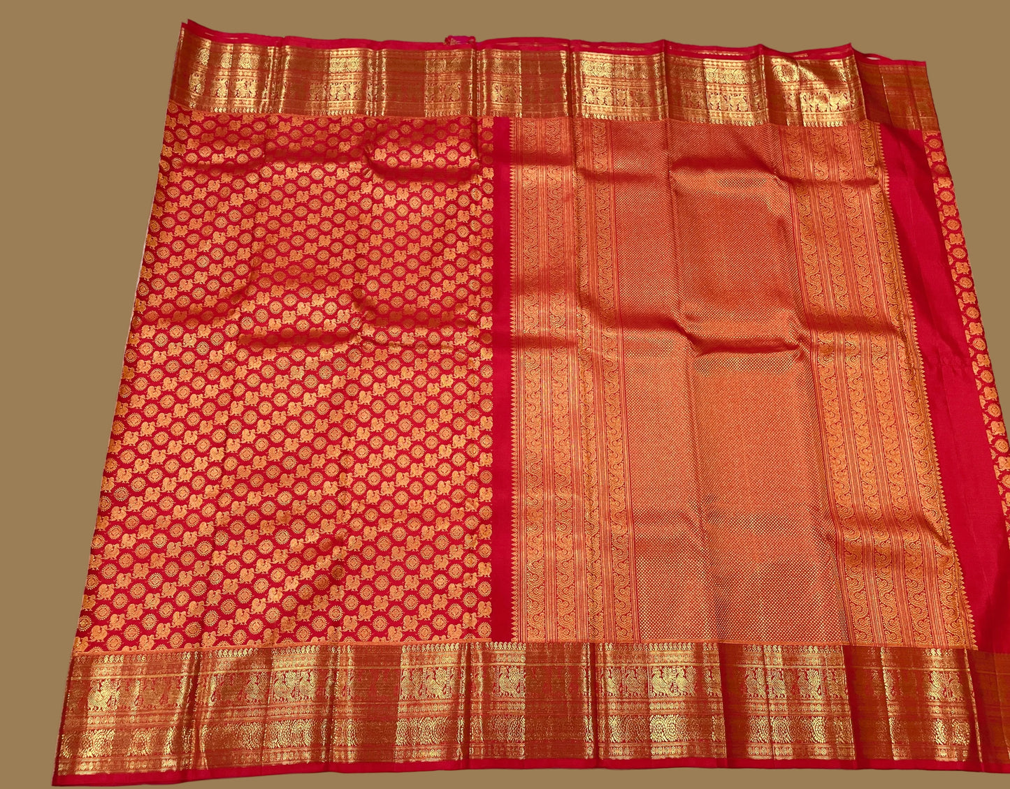 Red Pure Kanjeevaram Silk Saree