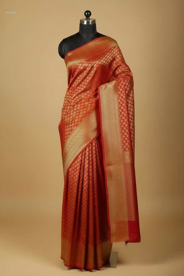 Red Pure Kanjeevaram Silk Saree