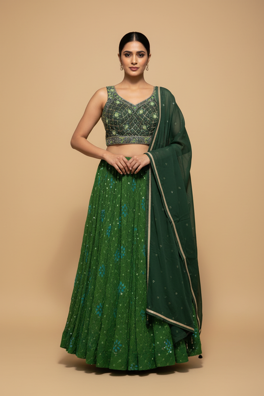 Garment on model