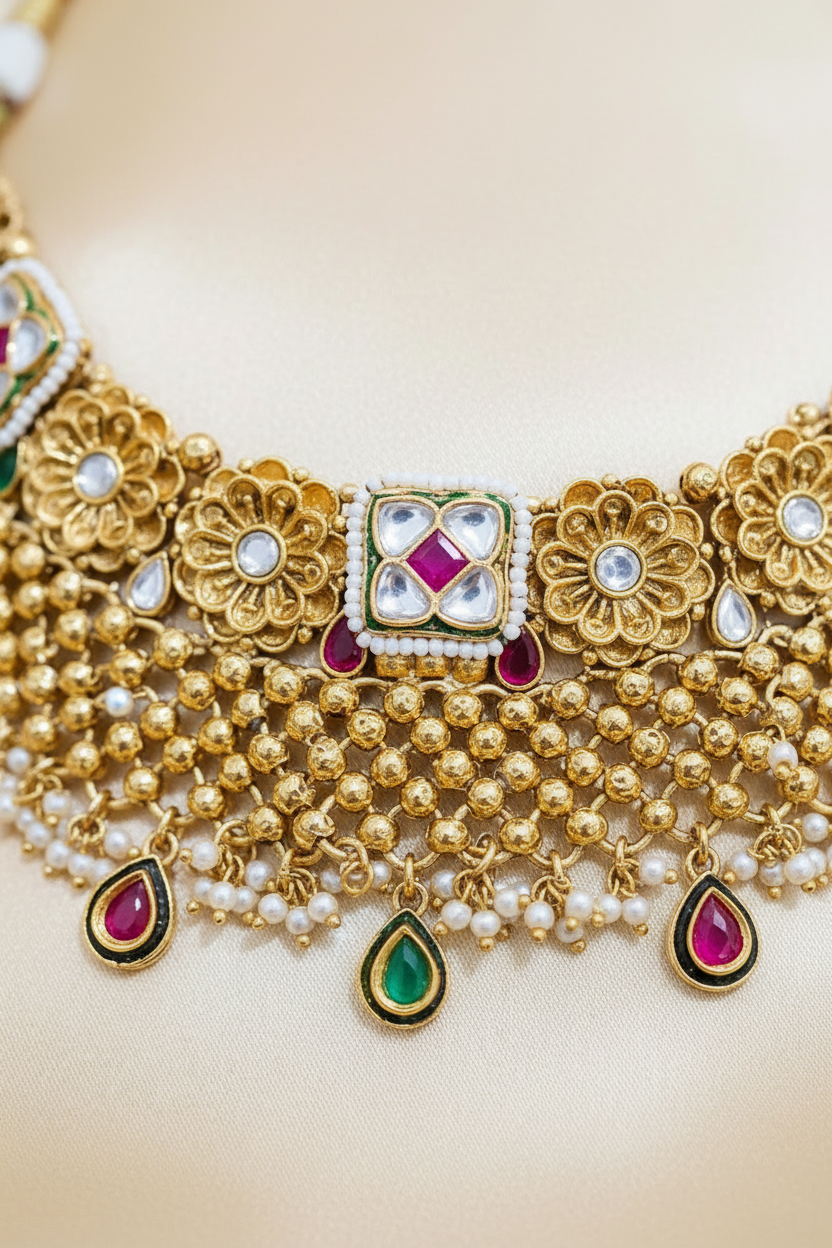 Gold Jaal Choker Ultra Macro