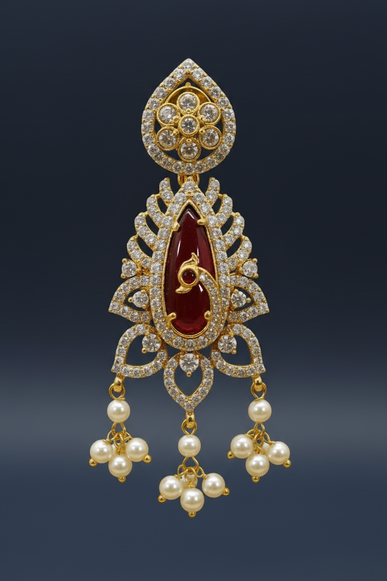 Red Stone Earring Macro