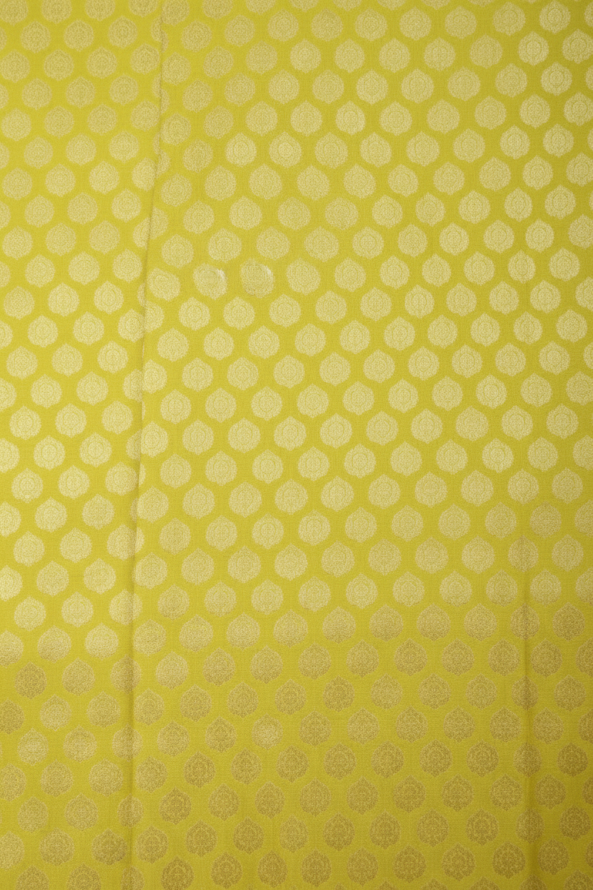 Yellow Kanjivaram fabric texture matching saree